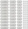 30 Stück 3 Verschiedene Größen Heavy Duty Joining Ausbessern Flache Platte Halterung Flachverbinder Metallverbinder mit 60 Schrauben, Wird für Möbel aus Holzschubladen Verwendet und Repariert Kaputte