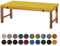 Aselbia Bankauflage Sitzkissen 110X35X5CM,Waschbare Rutschfestes Bankkissen Sitzauflage Bequeme Bankpolster für Bank, Fensterbank, Gartenmöbel, Terrasse, Drinnen,Gelb