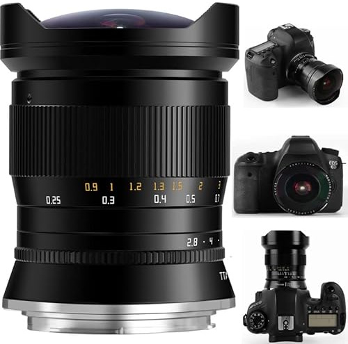 TTArtisan Obiettivo F2.8 da 11 mm, Full Fame Fisheye, compatibile con fotocamere reflex Canon EF-Mount EOS-1D X Mark III EOS 5D Mark IV EOS 6D Mark IV e altre fotocamere a pieno formato.