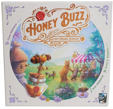 Goliath Honey Buzz Brettspiel – Strategiespiel zur Platzierung von Fliesen aus Holz, 1-4 Spieler, ab 10 Jahren