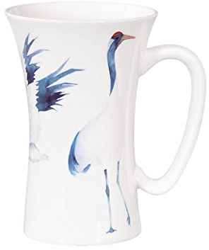 tea4chill Könitz Kaffeetasse Mega Mug The Crane. Teetasse 610ml, Xxl Jumbotasse aus Fine Bone China Porzellan