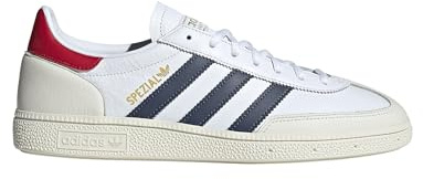 adidas Handball Spezial Mens Shoes, Cloud White/Shadow Navy/Team Victory Red, Size 12