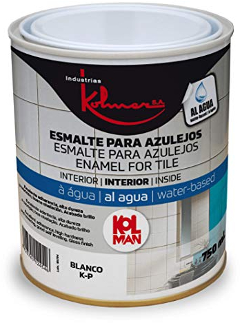 Esmalte para azulejos al agua kolman. Pintura de azulejos (750 ml, colores claros)