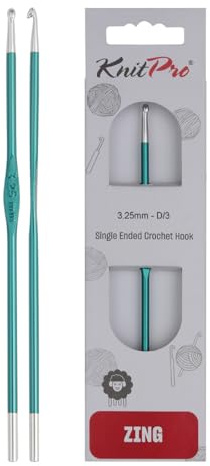 KnitPro Zing Single-Ended Crochet Hook | 3.25mm