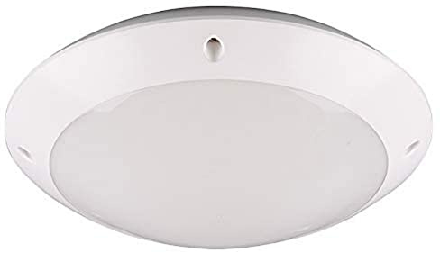 Reality Leuchten R60501031 - Plafoniera da esterni Camaro, in plastica bianca, non inclusa 1 x E27.