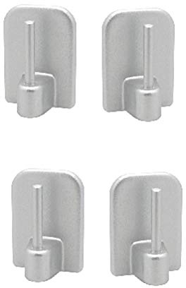 ATELIERS 28 Supports - Crochets adhésifs/Autocollant pour Tringle de vitrage - (Gris Lot de 8)