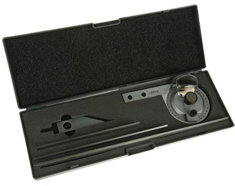 RS PRO Nonius Winkelmesser 360° 150 mm mit Schmiege, Legierungsstahl