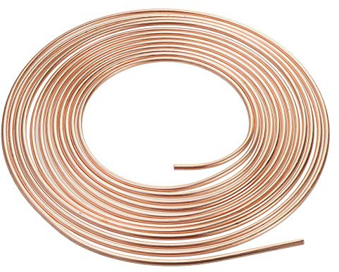 Brake Pipe Copper Nickel Tubing 25Ft 1/4 Car Replacement Brake Hose Line Kit
