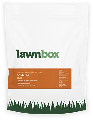 Lawnbox Fall Fix 5-5-5 100% Organic Grass Fertilizer 25 lb Bag Covers 5,000 sq ft…