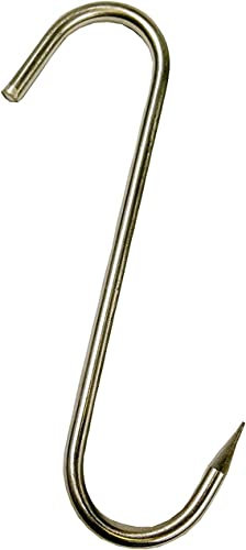 Wolfcut 20 ganci per carne, ganci per affumicatura, ganci per macellaio, configurazione: 125/5 mm