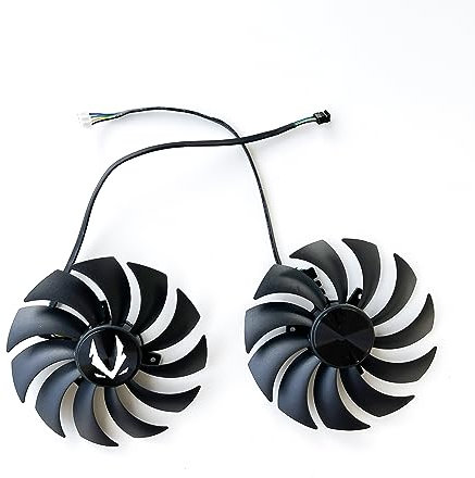 SISS Fan Graphics Card Cooler for Zotac Gaming RTX 3070 AMP Holo Fan Replacement GAA8S2U, 100 mm Fan Diameter, Set of 2
