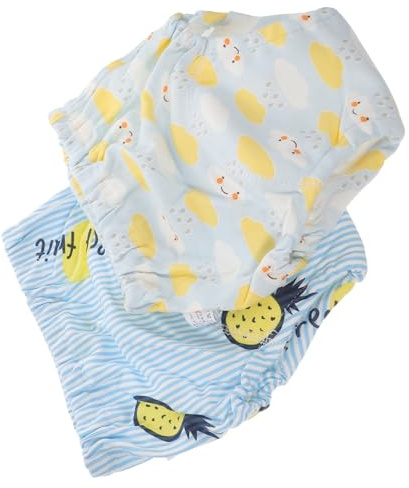 Toyvian 2 Piezas Pantalones De Entrenamiento Pantalón De Entrenamiento De Bebé Pañal De Entrenamiento Para Bebés Ropa Interior Orinal Absorbente Niña Tela Forro: 6 Capas De Hilo Verano