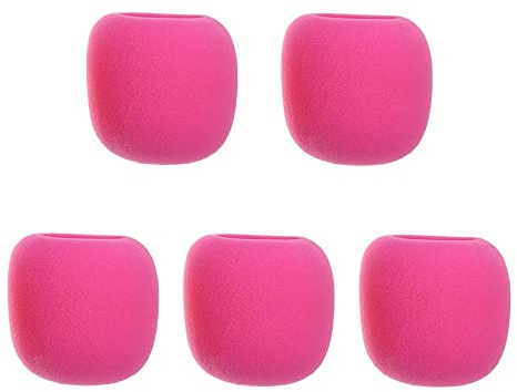 VICASKY Microfono protezione confezione da 5 Spugna Antivento Per Ktv Conferenza Danza Interviste