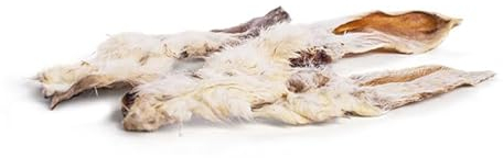 Futternest - 1kg Kaninchenohren für Hunde – 100% Natur, ohne Zusätze – schonend getrocknet – fettarm & hypoallergen – Kausnack für kleine & große Hunde