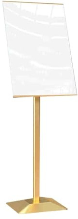 Affischställ, Skylthållare Affischställ, Vertikalt Golvstående Affischställ Affischställ For Företagsbutiker(Gold,50x70cm)