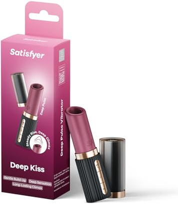 Satisfyer Deep Kiss Vibrator, sex toy, giocattoli sessuali per adulti, per donne, stimolazione del clitoride, dispositivo vibrante per il benessere e il piacere sessuale