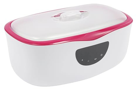 Máquina de baño de parafina profesional de 230 W, terapia de crecimiento de manos y pies, olla de aluminio de 4000 ml, pantalla LED de 45 – 75 °C, para spa y instituto cosmético (rojo)