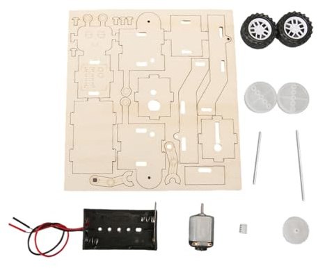 STEM – Robot D'apprentissage De La Physique En Bois Ensemble Construction Voiture Pour Jouet D'expérimentation Scientifique Éducative Assemblage Facile Robot Éducatif