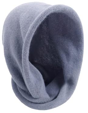 Öronskydd barn varm flickor varm halsduk hatt stickad mössa hatt med justerbar balaklava damer, blå, one size