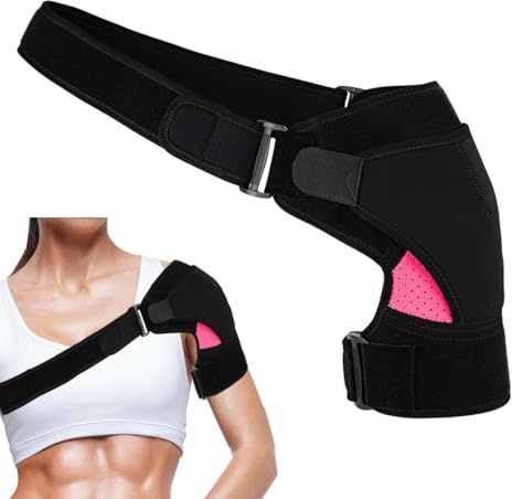 KAFZEL 1 Pezzi Tutore Spalla Regolabile in Neoprene, Supporto per Spalla Regolabile, per Sollievo Dal Dolore Alla Spa-lla, Tendinite, per Braccio Destro e Sinistro