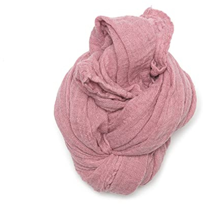 LinenMe Cheche Femme et Homme, Écharpe, Foulard, Chale - 100% Lin - Pour l'été, la plage, léger, respirant - 70 x 200 cm - MAUVE