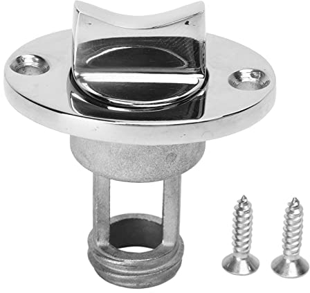 316 Edelstahl Lenzstopfen, Marine Boot Stecker Passt 1 Loch Boot Heckspiegel Garboard Drain Wasser Stopfen Rumpfablass mit Wasserdichtem O Dichtring für Ersatz
