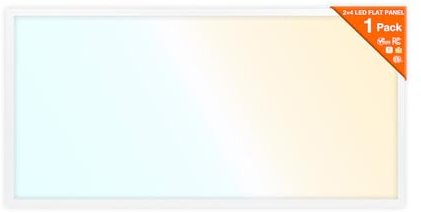 LEDVANCE 2x4 LED Flat Panel Light, Ceiling Light Fixture, 30W/35W/45W, Selectable Color 3500K/4000K/5000K, 3300/3850/5000 LMS, Dimmable LED Lights for Office, Classroom, Garage - 1 Pack (62699)