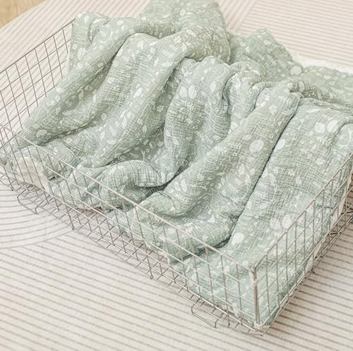 Manta Cuna Bebe Suave De Algodón Muselina Oeko Tex Para Recien Nacidos Y Niños - 100x135 Cm- Edredon De Cuna 70x140 Cm - Manta Criança Para Cama Infantil - Mantita Bebe- Arrullo Para Verano E Invierno