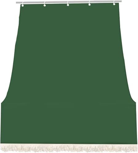 Tenda da Sole per Balcone, 145x250cm, Verde, Tenda da Esterno Balcone, Kit Montaggio Ganci e Anelli Inclusi, Tessuto Resistente, Impermeabile