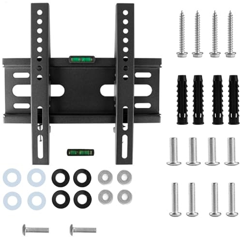 TV Wall Mount – Tilt for 14-42 LED/LCD Flat Screen TVs – Heavy-Duty Steel Bracket, Space-Saving Design – Easy Installation, Secure Support