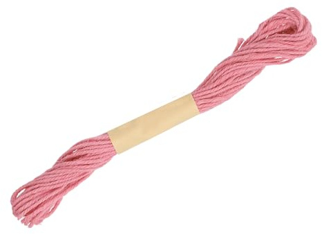 uxcell Natural Jute Twine String, 0.08 Inch x 33 ft Jute Rope Thread String Rope for Gardening DIY Crafts Home Decor Gift Wrapping, Pink