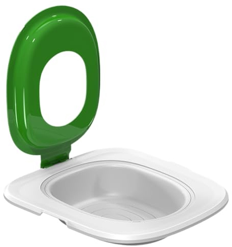 Kitty - Set da allenamento per il bagno e il bagno, per 39,8 x 37 x 3 cm, kit di addestramento per il bagno per gatti, addestratore riutilizzabile Durabll con funzione antiscivolo | He