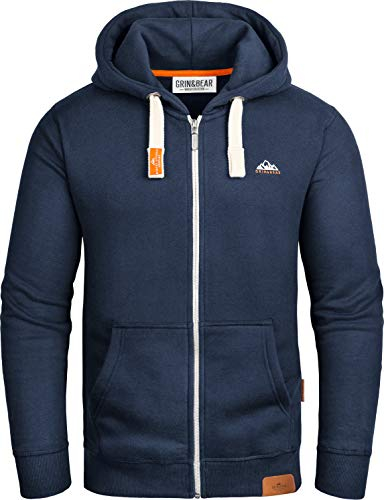 Grin&Bear Herren Kapuzenpullover Navy, XL, GEC022