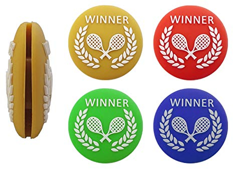 G-Lueck 4er Set Winner Tennis Vibrationsdämpfer (Mix)