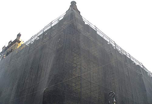 Ferretelix® Filet Moustiquaire pour Échafaudage 8 x 40 m Noir – Renforcé pour Façades | Protection Résistante et Durable