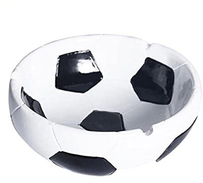 Cenicero Exterior Ceniceros Originales Cenicero De Mesa Canasta Decorativa Creativa Cenicero Resina Bandeja Portátil Caja De Cigarrillo Decorativa Tabaco Utensilio Multipropósito-Fútbol