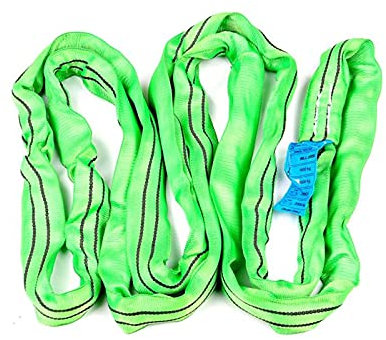 Eslinga redonda 2000 kg / 2 t de capacidad de carga 0,5 m, eslinga plana, eslinga de grúa, solidez extremadamente alta