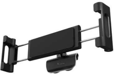 TPARTS hållare för surfplatta/telefon/iPad till Tesla Model 3/Y/S/X, baksätesfäste i ABS, metall och silikon, utdragbar upp till 28 cm, snäppfäste, vikbar.