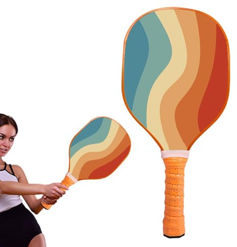 Pagaies en bois pour raquette de squash, équipement de balle en saumure | Pagaies ergonomiques en bois - Raquettes de balle pour amis de la famille, enfants, anniversaire, Nouvel An, Noël, Pâques