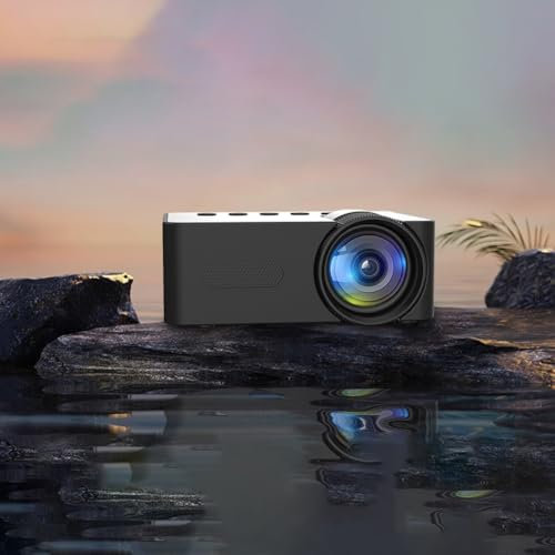 YT100 Mini projecteur, projecteur vidéo Full HD 1080p, projecteur de film extérieur portable, projecteur de cinéma maison avec interfaces USB, connectivité polyvalente (noir)