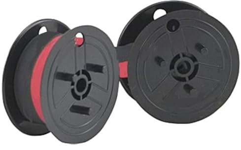 Farbband - schwarz-rot- kompatibel mit Ibico 1232 als Doppelspule kompatibel mit 1232 Gr.51- Farbbandfabrik Original