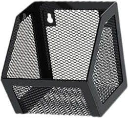 JISADER Cesta Colgante de Pared, Cesta de Almacenamiento, especiero, Organizador de Cocina para encimera, Comedor, Negro 1 Rejilla