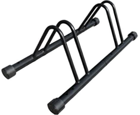 Homyl Portabiciclette da Pavimento Supporto Parcheggio Ciclo Stabile con Tubo in Acciaio Facile da Assemblare Mantiene La Bici Protetta Senza Danni Adatto a, Portabiciclette per 2 Biciclette