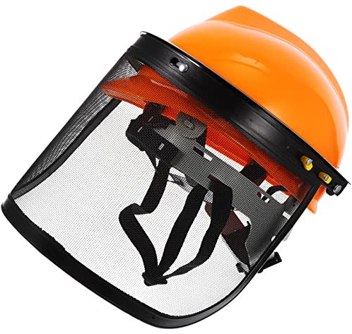 YARNOW Chainsaw Safety Protective Helmet with Mesh Visor, Safety Helmet with for Chainsaw Trimmer Pole Pruner