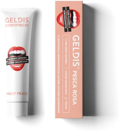 GELDIS Dentifricio Sbiancante Denti Professionale - Remineralizzante per Denti Sensibili, Azione Anticarie, 100% Vegan, 100% Riciclabile, 100 ml