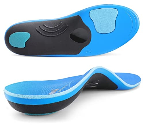 PCSsole Gel Einlegesohlen Arbeitsschuhe, Orthopädische Einlegesohlen, Entlasten Fersensporn, Plantarfasciitis, Plattfüße, Komfort Schuheinlagen Für Herren und Damen - Größe M