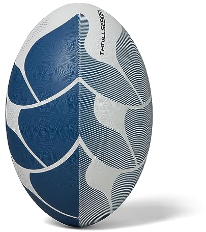 Canterbury Thrillseeker Play Rugbyball, Weiß/Blau, 3