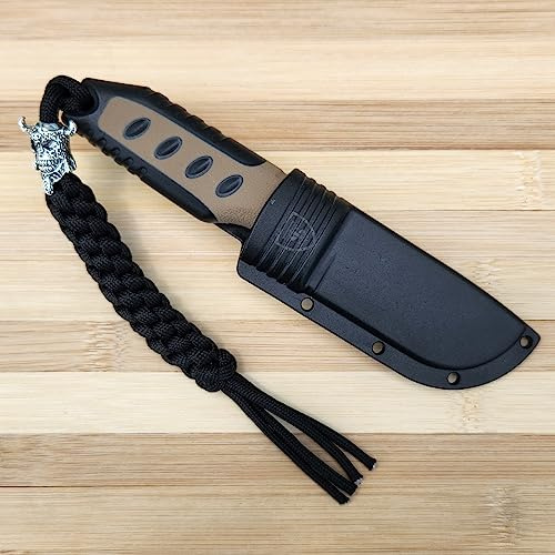 TS Tactical Store Herramienta de corte VIKINGO COYOTE para tus aventuras de Ocio al aire libre con funda de ABS | Tu herramienta de viaje, con clip de cinturón | Hoja: 75mm | 32642