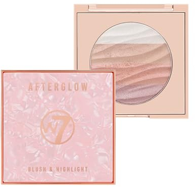 W7 Afterglow Blush & Highlight Palette - 5 g