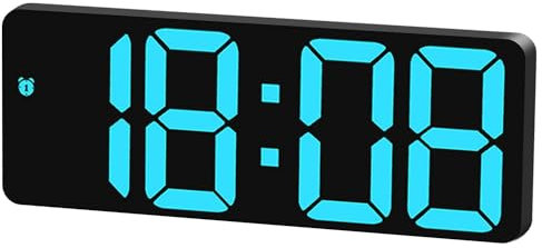 321Wasay Petites horloges numériques de chevet, réveil numérique LED électrique pour chambre à coucher, jolie horloge de bureau de voyage, CC à piles